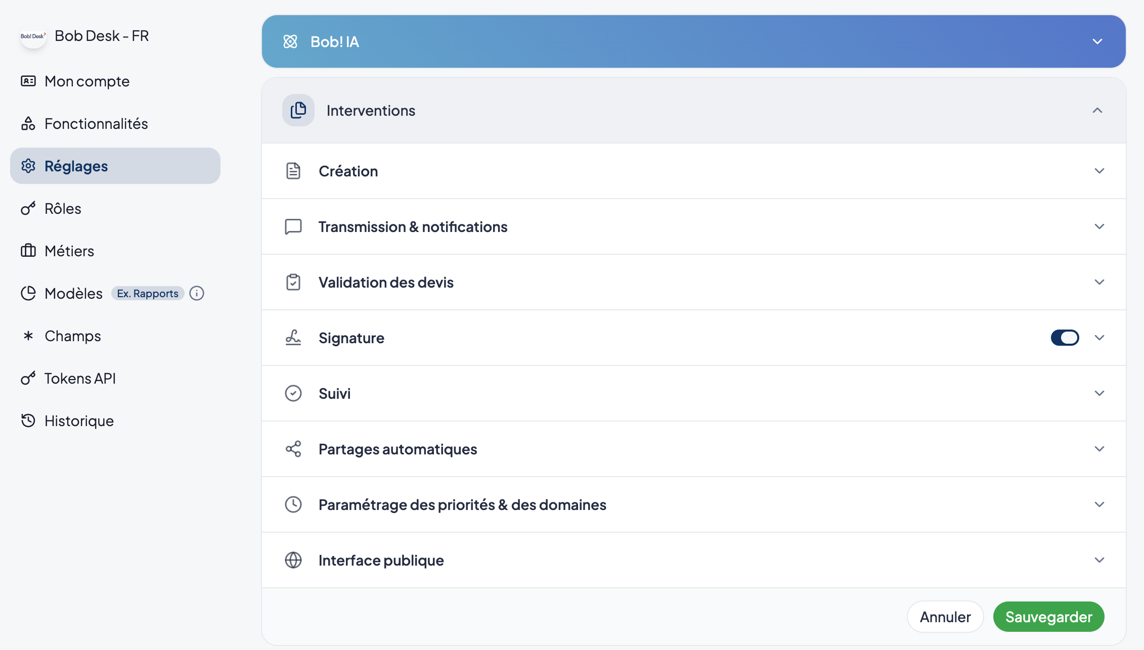 Intervention Settings: A Clearer Organization